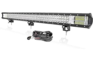 PICAA 540W 39 Pulgadas Barra de Luces LED Conducción Todoterreno Lámpara antiniebla para automóvil con Kit de Cables Luces de conducción LED Impermeables 7D para camión ATV UTV SUV Barco Universal