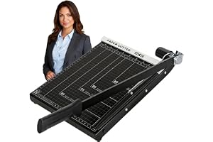 Ediesi, Pappersgiljotin, sax, A4, pappersskärare, professionell, manuell, maximal precision, med magnet för uppgraderat grepp