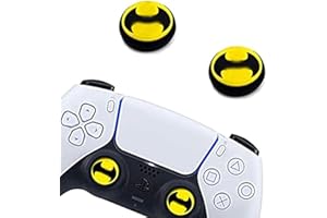 JAEESPON 2Pcs Analog Thumb Grip Stick Cover, Dualsense Wireless Controllers Game Remote Joystick Cap, Non-Slip Silicone Handle Protection Cover for PS5/PS4/Xbox one/360/Nintendo Switch PRO (Bat-Man)