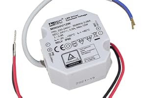 LEDLUX Mini alimentation 24 V 12 W 0,5 A, transformateur étanche IP67 pour bande LED