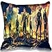 Produktbild Akhy Hunger Game Character Rustic Pillow Case Cushion Covers Square 18x18Inch