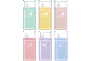 Fuyamp 6 Stück Korrekturroller, Mini Korrekturroller Set, Morandi Korrekturmaus Korrekturband, Ideal für Schüler, Lehrer, Schul- und Bürobedarf