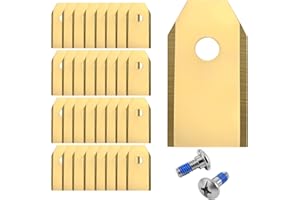 REEYEAR 36-Pack Replacement Blades for Segway Navimow i & H-Series– Premium Titanium-Coated Black Mower Blades – 6 Blades with Screws Set for Sharp, Durable & Efficient Cutting Bullet Points