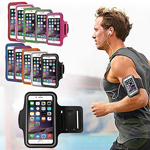 Iphone 6   6s Funda Brazalete Gimnasio Corriendo Deporte Brazalete Funda Para el iphone 6   6s 4 7Inch  Negro 