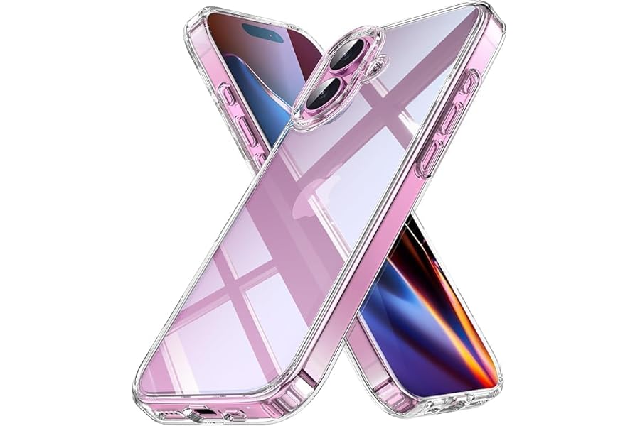 Clear Pouch TPU Shockproof Gel Case back cover compatible with iPhone 11, 12, 13, 14, 15, 16, 17 I Military-Grade Protection 
