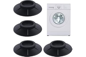 FEMONGY schwingungsdämpfer waschmaschine, 4 stück antirutschmatte waschmaschine - verhindern, dass sich die Waschmaschine bewegt - antivibrationsmatte waschmaschine für Waschmaschinen & Trockner (4cm)