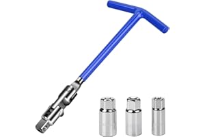 oumuik Zestaw kluczy do świec zapłonowych/uniwersalny klucz do świecy zapłonowej, zestaw 4-częściowy, 16/18/21 mm, niebieski