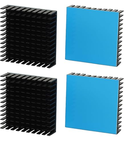 Sourcing Map 5 Stück Kühlkörper 19x19x5mm - Selbstklebend Für IC Chips & Elektronik