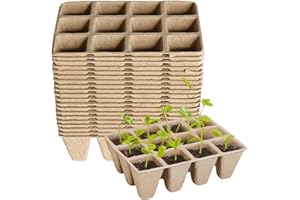 Armo Gardening Seed Starting Trays, 240 Cells, Biodegradable Plant Pots, 20 Pack