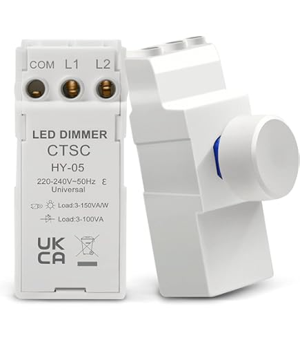 Variateur Lumineux Rotatif Ferromagnétique Efapel Mec-21 – 500 VA – Pour éclairage Résidentiel