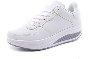 LANIVIC Femmes Chaussures compensées à Plateforme Dames Chaussures de Fitness Orthopédie Espadrilles de Coin