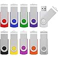 KOOTION Chiavetta USB 16GB 10 Pezzi Pendrive 16 Giga 2.0 Penna USB, Set 10 Unità Chiavette USB Penne USB Pennetta USB (Multic