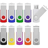KOOTION Chiavetta USB 16GB 10 Pezzi Pendrive 16 Giga 2.0 Penna USB, Set 10 Unità Chiavette USB Penne USB Pennetta USB (Multic