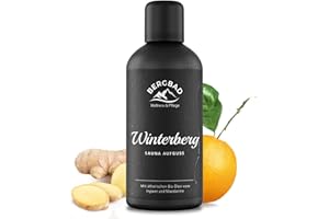 ‎BERGBAD BERGBAD BIO-Saunaaufguss Ingwer & Mandarine 100ml WINTERBERG - Natürlicher Sauna-Aufguss mit ätherischen BIO Ölen