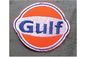 hotrodspirit - Patch Gulf Orange ecusson thermocollant Huile Essence