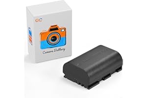 Gilonix LP-E6P Batterie Li-ION 2600 mAh pour Canon EOS R5 Mark II, R6 Mark II, 5D 6D 7D Mark II III IV, 60D, 70D, 80D (LP-E6P 1 Pack)