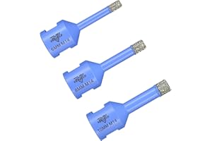 Foret Diamant Carrelage 6/8/10mm Scie Cloche avec Filetage M14 Perçage à Sec pour Céramique Porcelaine Carrelage Granit Marbre Pierre VENJELD