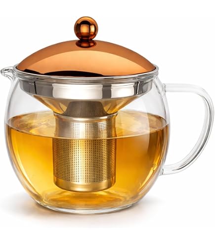 IKEA RIKLIG Teekanne, 1,6 l, Klarglas und schwarzer Deckel Küche, Haushalt & Wohnen