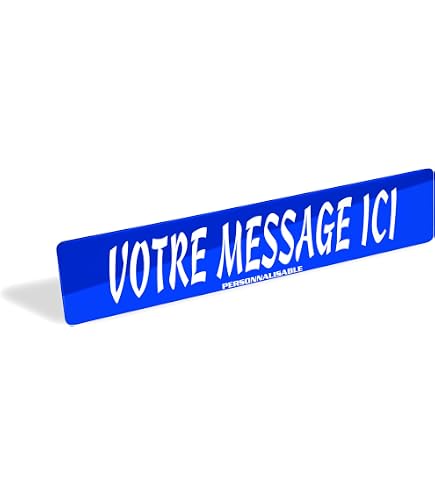 Plaque Voiture Prénom Personnalisée 520x110mm - Plaque Immatriculation Fantaisie Auto Camion Garage