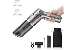 MZGO Handheld Vacuum, 12000pa Powerful Car Vacuum Cleaner, Lightweight Mini Hand Held Vacuum with Rotatable Handle, Strong Cyclonic Suction for for Car, Stair, Sofa, Corner Cleaning.