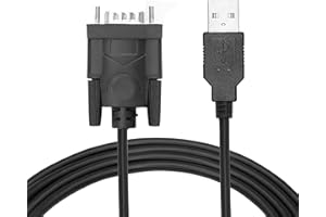 MODLOAN Usb to Serial Adapter,Usb to Rs232 DB9 9-Pin Converter Cable,Rs232 to Usb Adapter,Usb to Serial Cabl Serial Adapter for Serial Port Router Switch DB9 Pin Com Port Usb to Rs232 Supports Win7-Win10