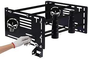 TDZ MOTO Detach Depot Wall Rack H-D Garage Detachables Storage/Tour Trunk Pack Pak Luggage-Racks Wall Mount Fits for Harley Davidson Touring Road King Electra Street Glide
