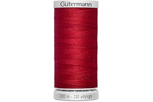 DIE STOFFTANTE Gütermann Garn M782 Extra Stark Nähgarn Polyester 100m Nähmaschinengarn für alle stark beanspruchten Nähte (046 dunkelrot)