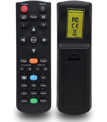 ALLIMITY Telecomando Sostitutivo Per Proiettori Optoma - Modelli ES529, EW531, EX521, GT700 E Molti Altri