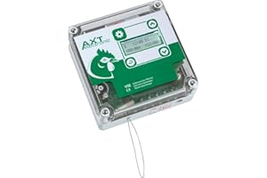 AXT-Electronic VSE - Elektronischer Pförtner für Hühnerklappe, Wochenendfunktion, Dämmerungsverzögerung, Displ. Bel