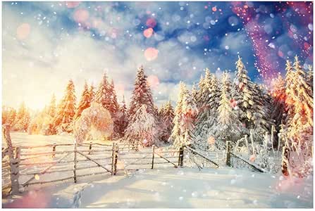 Sfondi Paesaggi Natalizi.Twocc Decorazioni Natalizie Decorazioni Natalizie Studio Digitale In Vinile Sfondo Muro Fotografico 150x90cm Amazon It Fai Da Te