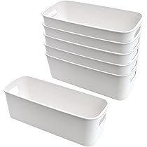 LYLIDIA 4 Stück Aufbewahrungsbox Organizer Box Behälter 30x11x9.5 cm