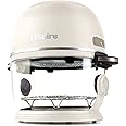 Fritaire - White Air Fryer, Non-Toxic for up to 4 people, 360 Visibility, Easy Self-Cleaning, Teflon & BPA-Free, Vortex for Even Cooking, Rotisserie, Roast, Bake, Dehydrate