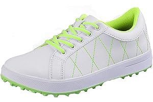 PGM Damen Golfschuhe, Leichte wasserdichte Spikeless Golf Schuhe für Damen