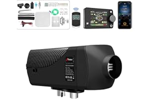 HCALORY Riscaldamento da 2 kW diesel, 12 V diesel, riscaldatore ad aria diesel, riscaldamento ad aria, con interruttore LCD Bluetooth, riscaldamento diesel, per auto, camper, camper e autobus