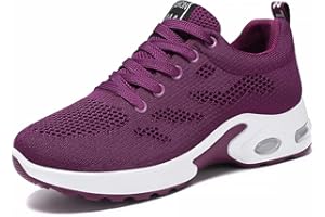 WOWEI Zapatillas de Running Mujer Zapatillas de Deportivas Mujer Zapatos para Correr Ligero Transpirables Gimnasio Sneakers Calzado Deportivas Fitness Casual