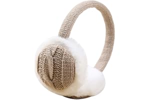 HshDUti Cache-oreilles d'hiver pour homme et femme – Cache-oreilles tricotés en peluche – Cache-oreilles chauds pour femmes et filles – Cadeau pour femme