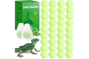 ENBABBOR 36 Pack Snake Repellent for Yard, Powerful Outdoor & Indoor Lizard be Gone for Garden Lawn, Natural Lizard Repellent for Outdoor Camping Fishing, Effective Repels Snakes Lizard Pets Safe Balls Green