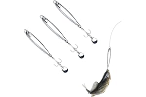 AABDTYYD Lot de 3 leurres métal 30 g hameçons triples pour pêche en eau salée