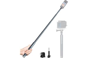 VKESEN Bastone Selfie da 80 cm per Insta360,Selfie Stick per Action Camera,monopiede per Insta 360 X3/X2/R/RS, GoPro, DJI, AKASO, Apexcam e altre action camera