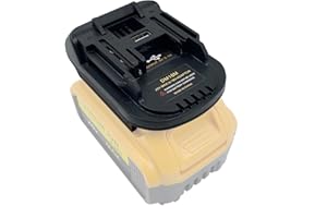YSDZ DM18M Battery Adapter Compatible with Makita 18V Li-Ion Battery, Battery Power Tools Adaptor Convert Compatible with Dewalt 18V 20V XR for Milwaukee 18V Battery to MAK 18V Tools,with USB Port