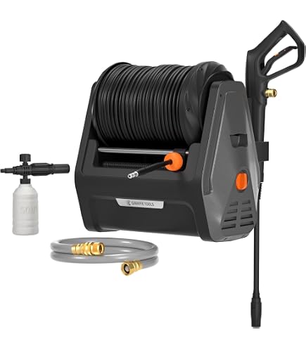 Hochdruckreiniger-Pistole Mit Schaumkanone – 5 Düsen, 2 Adapter, 1 Liter Flasche, Bis 3000 PSI, Für Auto & Garten