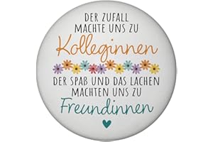 ‎SPEECHEESE Beste Kollegin Magnet rund mit Spruch Nicht nur Kolleginnen sondern Freundinnen Perfekt für Lieblingskollegin zum Abschied bei Jobwechsel oder neuem Job