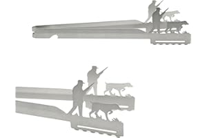 GRILL-ZANGEN.DE Grillzange Motiv Jäger/Jägerin Jagd, spülmaschinengeeignet, Geschenkidee, Männergeschenk, Geschenk Jäger, Jagdgeschenk