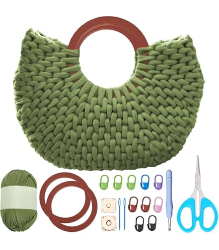 FREEBLOSS Complete gehaakte set gehaakte tas starterset met