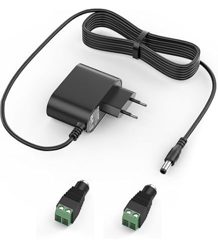 BIUBOTY Caricatore Alimentatore 12V 5A 60W Adattatore per Led, Monitor TV Televisione
