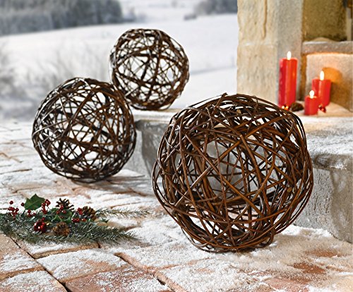Deko-Kugel aus Naturweide - 3