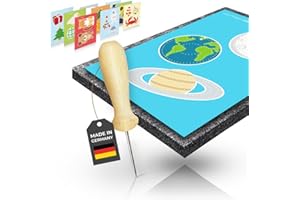 Jean-Philippe Dietz® - Prickling Set with 10 Templates (A5) - Made in Germany - Tingling Needle for Children | 20 x 15 x 1 cm