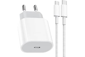 VEEOOI Apple MFi-Zertifiziert PD 25W Schnellladegerät für iPhone Ladegerät mit USB C Ladekabel 3.3FT, USB C Ladegerät Ladestecker Type C Netzteil Super Fast Charger für iPhone 15/15 Plus/15 Pro Max/iPad Mini