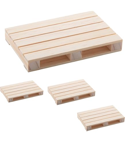 4 Stuks Houten Pallet Glazen Onderzetters kopen? | EXPO