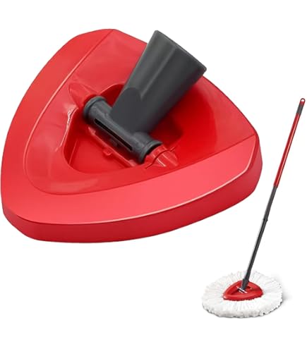 4 Testine Di Ricambio In Microfibra Per Mocio Rotante EasyWring 1 - Manico Telescopico Incluso - 4